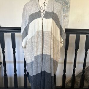 Loft Sleeveless Open Short Sleeve Cardigan Sweater‎ Size Large-XL 16/18